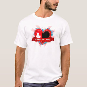 Vintage i-Liebe die Schweiz T-Shirt