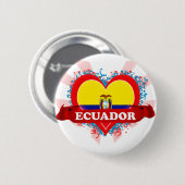 Vintage i-Liebe Ecuador Button (Vorne & Hinten)