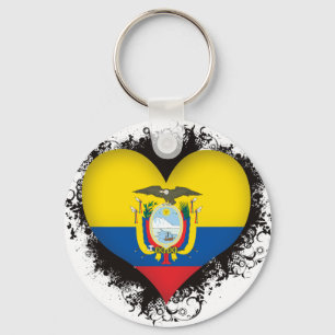 Vintage i-Liebe Ecuador Schlüsselanhänger