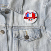 Vintage i-Liebe Frankreich Button (Beispiel)