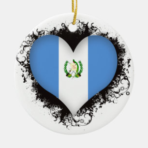 Vintage i-Liebe Guatemala Keramikornament