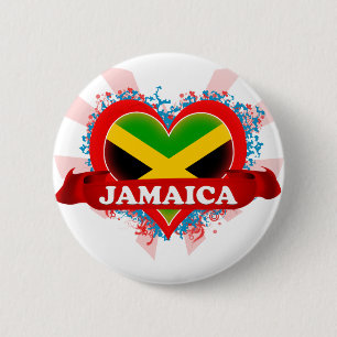 Vintage i-Liebe Jamaika Button