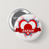 Vintage i-Liebe Japan Button (Vorne & Hinten)