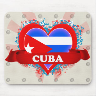 Vintage i-Liebe Kuba Mousepad