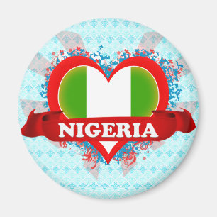 Vintage i-Liebe Nigeria Magnet