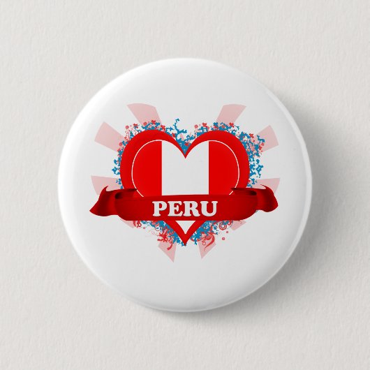 Vintage i-Liebe Peru Button (Vorderseite)