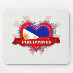 Vintage i-Liebe Philippinen Mousepad