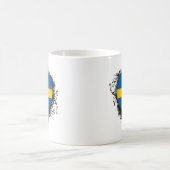 Vintage i-Liebe Schweden Kaffeetasse (Mittel)