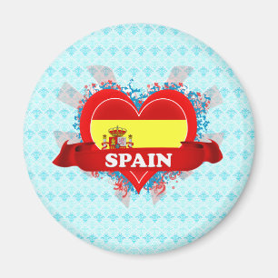 Vintage i-Liebe Spanien Magnet