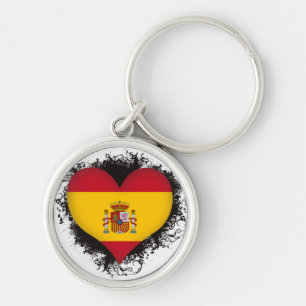 Vintage i-Liebe Spanien Schlüsselanhänger