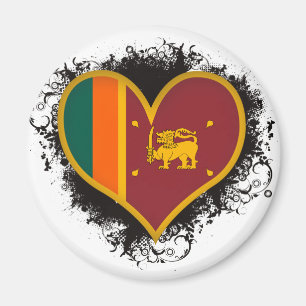 Vintage i-Liebe Sri Lanka Magnet