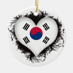 Vintage i-Liebe Südkorea Keramikornament