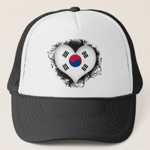 Vintage i-Liebe Südkorea Truckerkappe