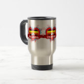 Vintage i-Liebe Uganda Reisebecher (Vorderseite Links)