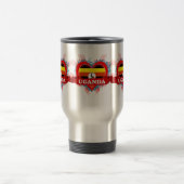 Vintage i-Liebe Uganda Reisebecher (Mittel)