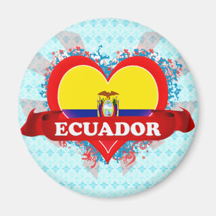 Vintage I Love Ecuador Magnet