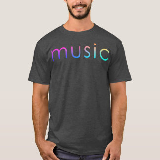 vintage I Love Music für Musiker T-Shirt