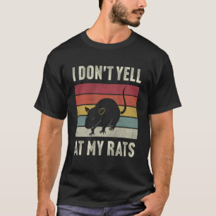 Vintage I love Ratten Ich schreie meine Ratten nic T-Shirt