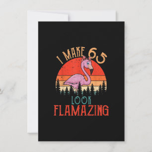 Vintage I Mach 65 aussehen Flamazing Alles Gute zu Einladung