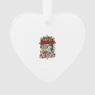 Vintage I Need Jesus Christliches T-Shirt Design_1 Ornament
