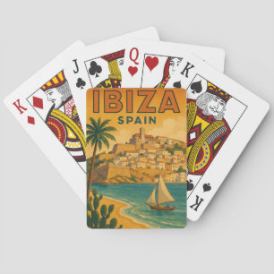 Vintage Ibiza Spanien Balearen Insel Spielkarten