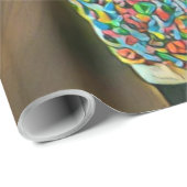 Vintage ice cream artwork geschenkpapier (Rolleneckpunkt)