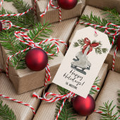 Vintage Ice Skate Urlaub Geschenkanhänger