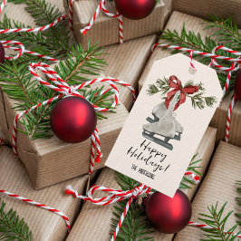 Vintage Ice Skate Urlaub Geschenkanhänger