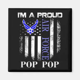 Vintage Ich bin ein stolzer Air Force Opa mit eine Magnet