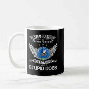 Vintage Ich bin ein US-Seabee-Veteran, ich kann re Kaffeetasse