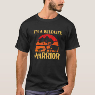 Vintage Ich bin ein Wildtier-Krieger Schütze Tiere T-Shirt
