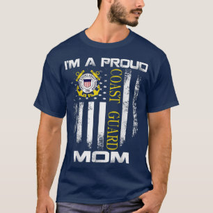 Vintage Ich bin eine stolze Küstenwache-Mom mit am T-Shirt