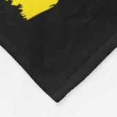 Vintage Ich bin Schwarzer Geschichtsmonat Stark Af Fleecedecke (Ecke)