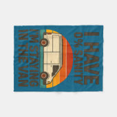 Vintage Ich bleibe im Van lustig Phasmophobia Fleecedecke (Vorderseite (Horizontal))