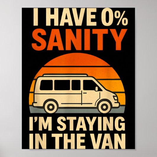 Vintage Ich bleibe im Van lustig Phasmophobia  Poster (Vorne)