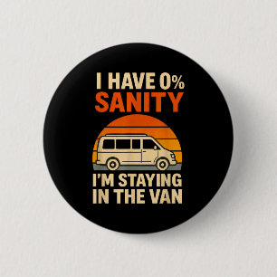 Vintage Ich bleibe im Van Lustiger Phasmophobia-Ma Button