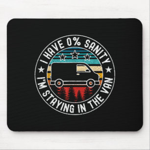 Vintage ich bleibe im Van Phasmophobia lustig Mousepad