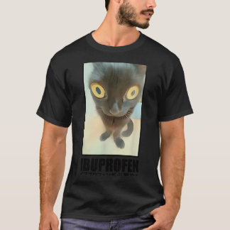 Vintage Ich brauche Ibuprofen Lustiges Katzen-Meme T-Shirt