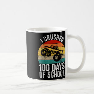 Vintage Ich habe 100 Tage Schule Monstertruck zerm Kaffeetasse