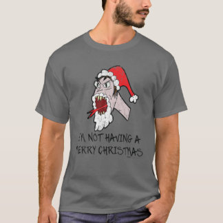 Vintage Ich habe kein frohes Weihnachten Schlange T-Shirt