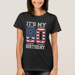 Vintage Ich habe meinen 80. Geburtstag Amerikanisc T-Shirt