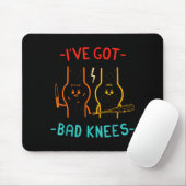 Vintage, ich habe schlechte Knie Mousepad (Mit Mouse)
