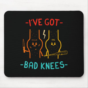 Vintage, ich habe schlechte Knie  Mousepad