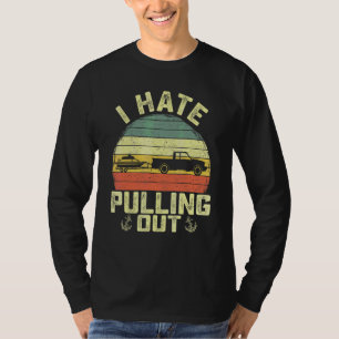 Vintage Ich hasse es, Retro-Bootfahren Boots Kapit T-Shirt