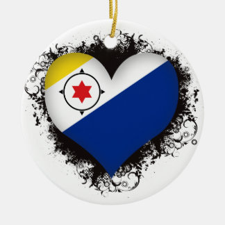 Vintage Ich liebe Bonaire Keramik Ornament