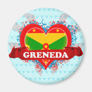Vintage Ich liebe Greneda Magnet