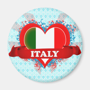 Vintage Ich liebe Italien Magnet