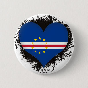 Vintage Ich liebe Kap Verde Button
