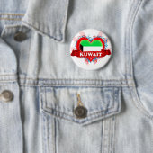 Vintage Ich liebe Kuwait Button (Beispiel)
