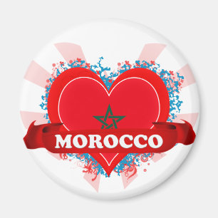 Vintage Ich liebe Marokko Magnet